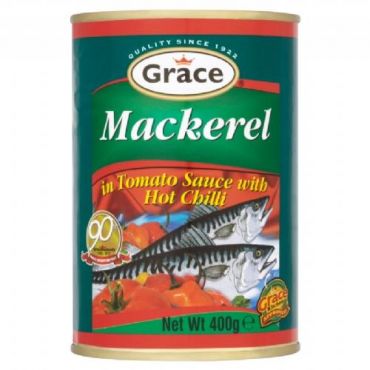 Grace Mackerel in Hot Tomato Sauce 425g (Case of 12)