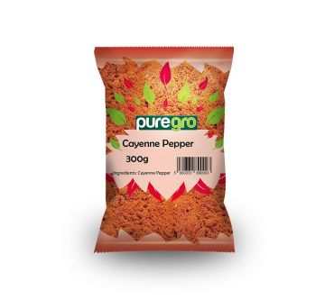 Puregro Cayenne Pepper PM £2.99 300g (Box of 10)