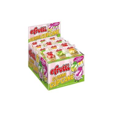 Efrutti Gummi Cupcakes 8g (0.28oz) (Box of 60) BBE 16 MAR 2024