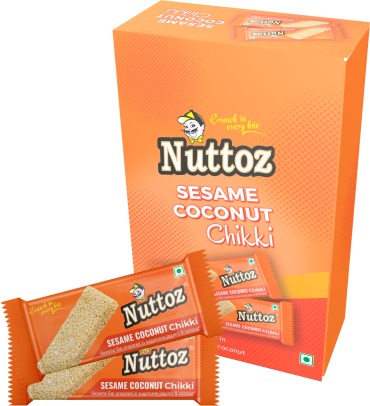 Nuttoz Sesame Chikki Peanut Bar 30g (Box of 20)