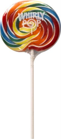 Adams & Brooks Whirly Pop Rainbow 3" 42.52g (1.5oz) (Box of 12) BBE 31 DEC 2023