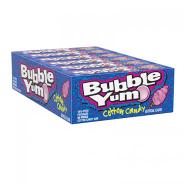 Bubble Yum Cotton Candy Gum 39.6g (1.4oz) (Box of 18)