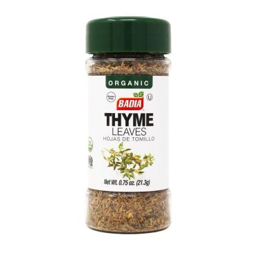 Badia Organic Thyme Leaves 21.28g (0.75oz) (Box of 8)