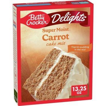 Betty Crocker Delights Super Moist Carrot Cake Mix 376g (13.25oz) (Box of 12)