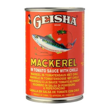 Geisha Mackerel in Tomato Sauce with Chilli 425g (Box of 12)