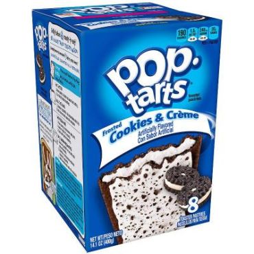 Pop Tarts Frosted Cookies & Cream 384g (13.5oz) (8 Piece) (Box of 12)