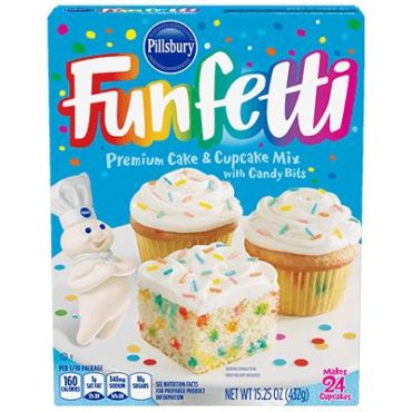 Pillsbury Funfetti Cake Mix 432g (15.25oz) (Box of 12)
