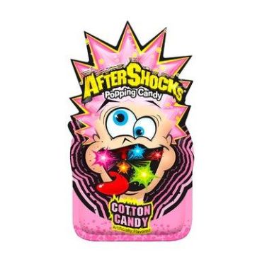Aftershocks Popping Candy Pouch Cotton Candy 9g (0.33oz) (Box of 24)