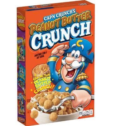Captain Crunch Peanut Butter Cereal 325g (11.4oz) (Box of 14) BBE 02 FEB 2024