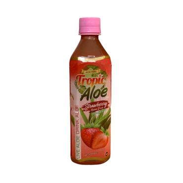 TropicAloe Premium Aloe Vera Drink Strawberry 500ml (Case of12)