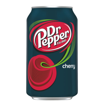Dr Pepper Cherry Soda 355ml (12 fl.oz) (2 x 12 Case) (Box of 24)