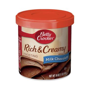 Betty Crocker Milk Chocolate Frosting 454g (16oz) (Box of 8)