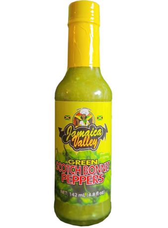 Jamaica Valley Green Scotch Bonnet Pepper Sauce 148ml (Box of 24)