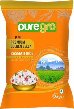 Puregro Golden Sella Basmati Rice 2Kg PM £3.99 (Box of 6)