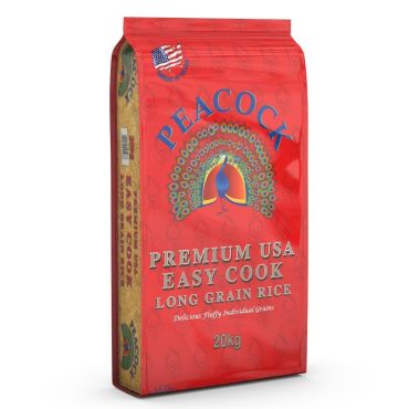 Peacock Easy Cook Rice 20kg