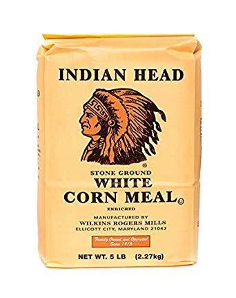 Indian Head White Corn Meal 2.27kg (5lbs) (Box of 8) BBE 7 JUN 2024