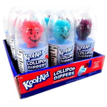 Kool Aid Lollipop Dippers 24g (0.84oz) (Box of 12) BBE 28 FEB 2025