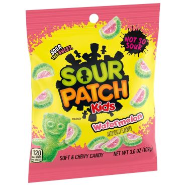 Sour Patch Kids Watermelon Peg Bag 102g (3.6oz) (Box of 12)