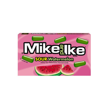 Mike & Ike Sour Watermelon Theater Box 120g (4.25oz) (Box of 12)