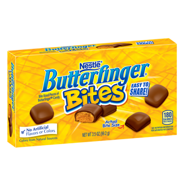 Butterfingers Bites Theatre Box 79.3g (2.8oz) (Box of 9)