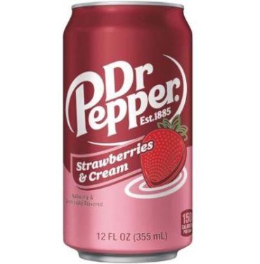 Dr Pepper Strawberry & Cream 355ml (12 fl.oz) (Box of 12)