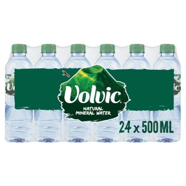 Volvic Natural Mineral Water 500ml (Box of 24)