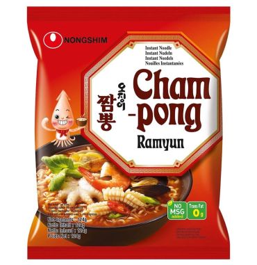 NONGSHIM Champong Noodle Soup 124g (Pack of 20) BBE 6 DEC 2024
