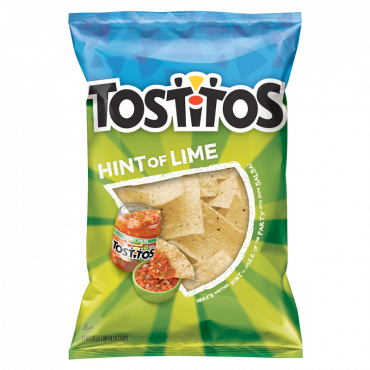Tostitos Hint of Lime Tortilla Chips 283g (10oz) (Box of 6)- SD_28 FEB 2023