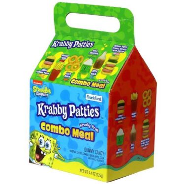 Gummy Krabby Patties Combo Meal Box 124g (4.4oz) (Box of 6)