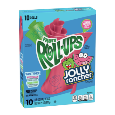 Betty Crocker Jolly Rancher Fruit Roll-Ups 141g (5oz) (Box of 10)