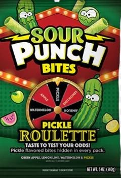 Sour Punch Bites Pickle Roulette 141g (5oz) (Box of 12)