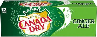 Canada Dry Ginger Ale 355ml (12 fl.oz) (Box of 12) BBE 26 MAR 2025