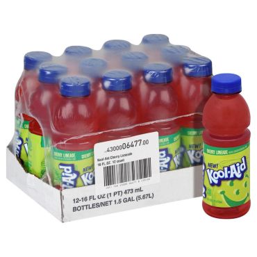 Kool Aid Cherry Limeade Ready to Drink 473ml (16 fl.oz) (Box of 12) BBE 14 JUL 2024