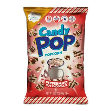 Candy Pop Popcorn Peppermint Hot Chocolate 149g (5.25oz) (Box of 12)