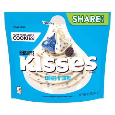 Hershey's Kisses Cookies & Crème 284g (10oz) (Box of 8)