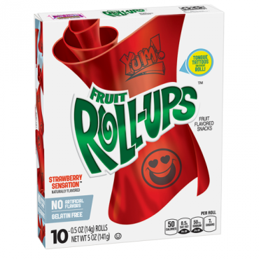 Betty Crocker Fruit Roll Ups Strawberry Sensation 142g (5oz) (Box of 10)