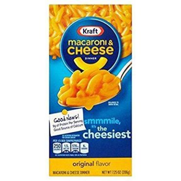 Kraft Macaroni & Cheese 206g (7.25oz) (Box of 35)  - Best Before 25th Nov 2022