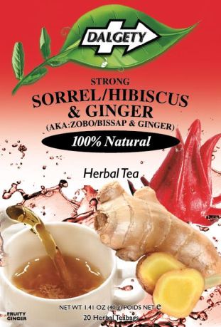 Dalgety Sorrel & Ginger Tea 40g (20 Tea Bags) (Box of 6)