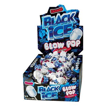 Charms Blow Pop Black Ice 18g (0.65oz) (Box of 48)