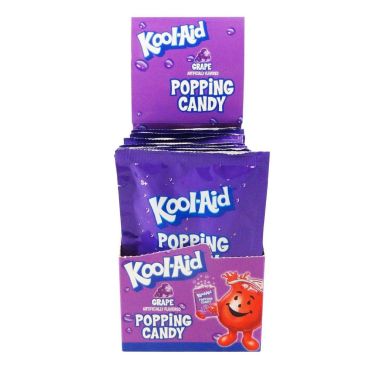 Kool Aid Popping Candy Pouch Grape 9g (0.33oz) (Box of 20) BBE 04 SEP 2024