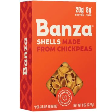 Banza Pasta Chickpeas Shells 227g (8oz) (Box of 6)