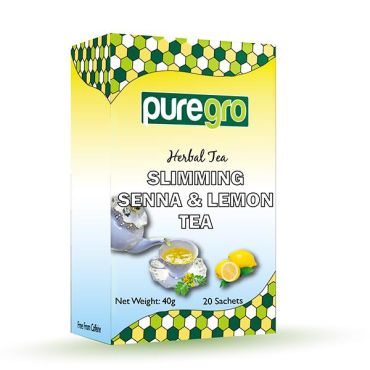 Puregro Slimming Senna & Lemon Tea 40g (20 Tea Bags) (Box of 6)