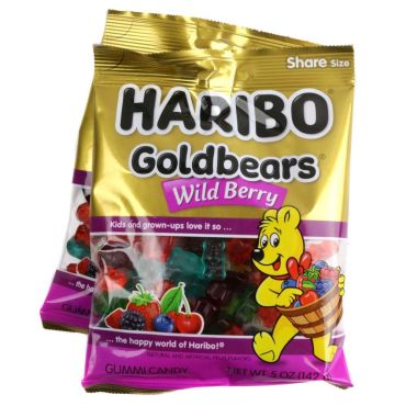 Haribo Gold Bears Wild Berry 142g (5oz) (Box of 12)