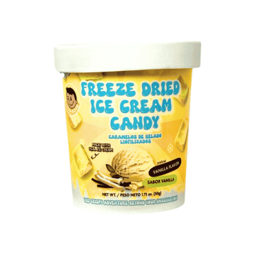 Josh Bosh Freeze-Dried Ice-Cream Candy - Vanilla Flavour 50g (1.75oz) (Box of 24)