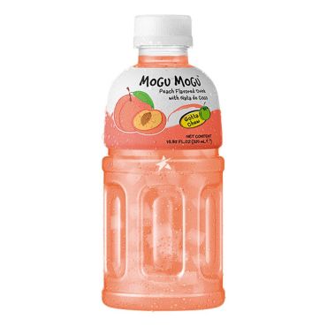 Mogu Mogu Nata De Coco Peach Flavour Drink 320ml (Box of 24)