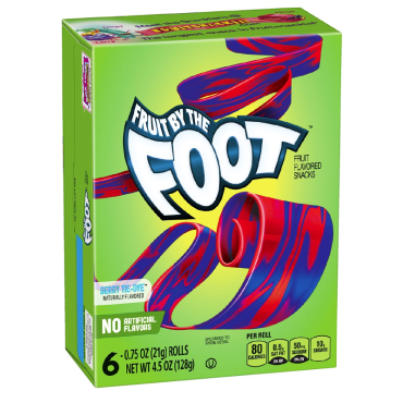 Betty Crocker Fruit by the Foot Berry Tie-Dye Rolls 128g (4.5oz) (Box of 8)