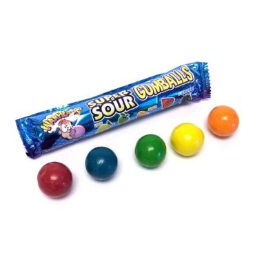 Warheads Super Sour 5-Ball Tube 28g (1oz) (Box of 12)