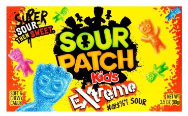 Sour Patch Kids Extreme Theater Box 99g (3.5oz) (Box of 12) BBE 24 JUL 2024