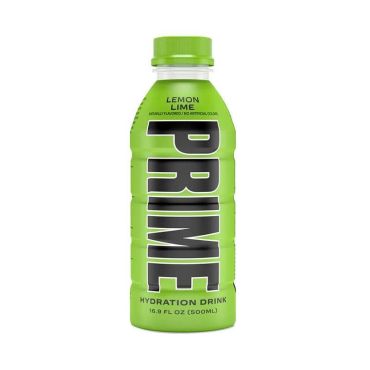 Prime Lemon Lime Hydration Drink 500ml (16.7 fl.oz) (Case of 12) BBE 28 JAN 2024