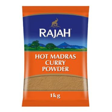 Rajah Hot Madras Curry Powder 1Kg (Box of 6)
